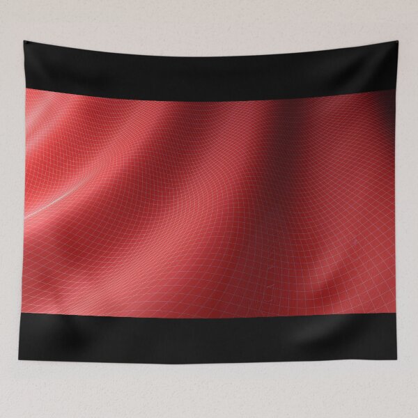 Item preview, Red waving surface background - 3d rendering illustration designed and sold by carlotoffolo.