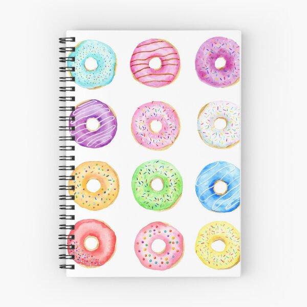 Item preview, Watercolor Donut Pattern designed and sold by cornercroft.