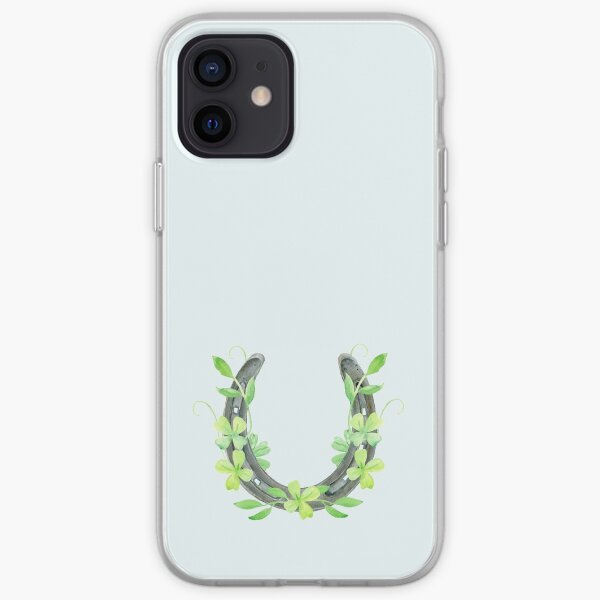 Lucky Horseshoe and Clover iPhone Soft Case