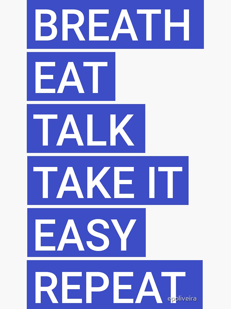 Breath eat rest feel good equalizer by epoliveira