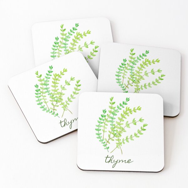 Item preview, Watercolour herb thyme illustration  designed and sold by cornercroft.