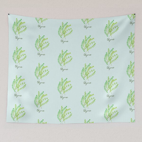 Item preview, Watercolour herb thyme illustration  designed and sold by cornercroft.