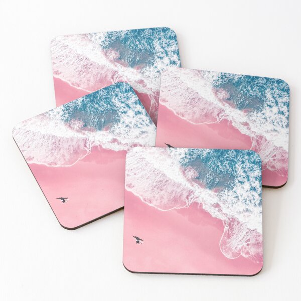 Item preview, Aerial Surfer Pink Beach  designed and sold by The-Drone-Man.