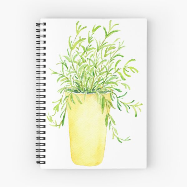 Item preview, Watercolour herb in pot designed and sold by cornercroft.