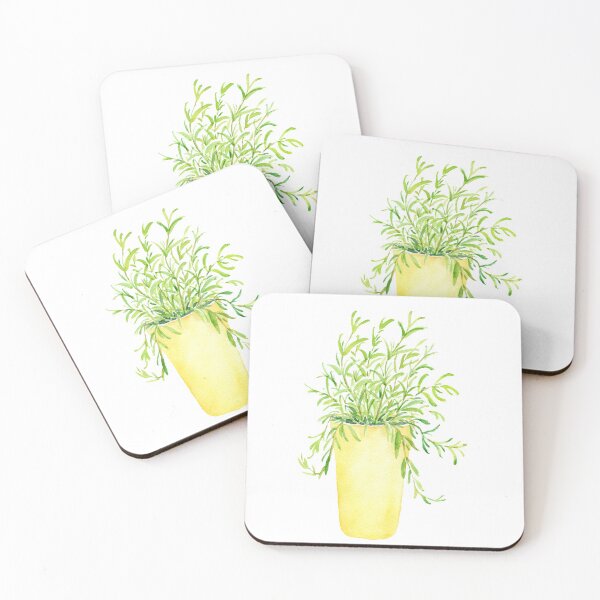 Item preview, Watercolour herb in pot designed and sold by cornercroft.
