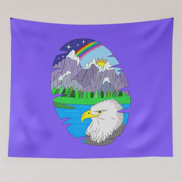 Item preview, Eagle mountain scene designed and sold by Melanie Jeyakkumar.