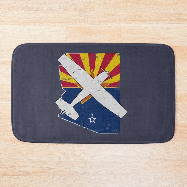 Item preview, Arizona State Silhouette and Flag Pilot C-172 Skyhawk Vintage designed and sold by RealPilotDesign.