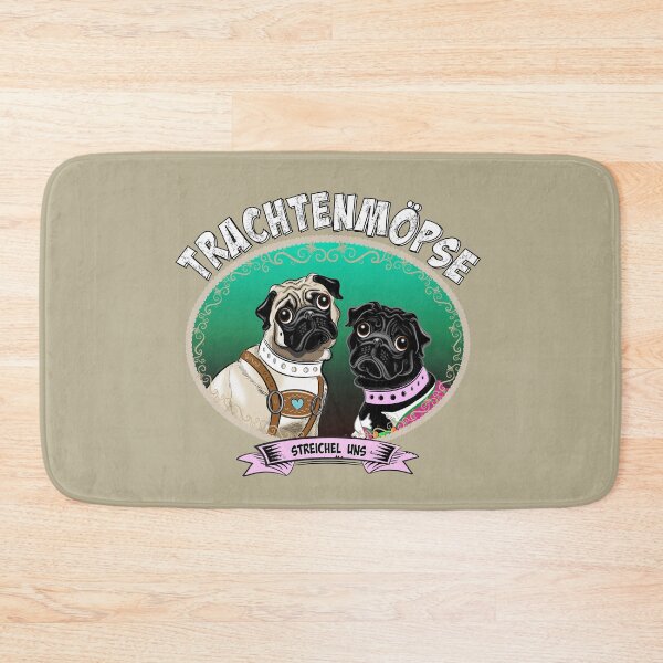 Item preview, Pug in traditional look at the Oktoberfest designed and sold by Grafikdiva.