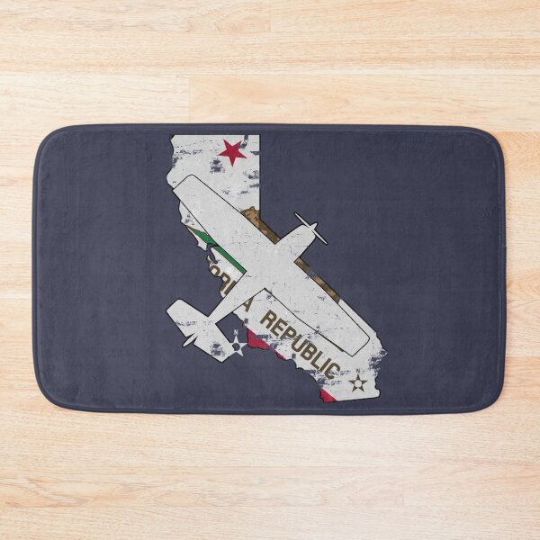 Item preview, California State Silhouette and Flag Pilot C-172 Skyhawk Vintage designed and sold by RealPilotDesign.