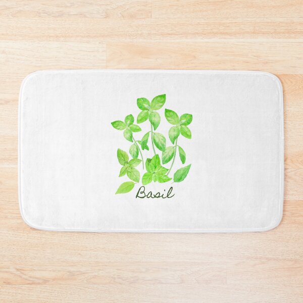 Item preview, Watercolor Basil Illustration designed and sold by cornercroft.