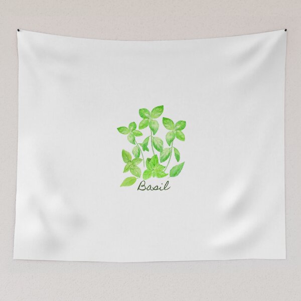 Item preview, Watercolor Basil Illustration designed and sold by cornercroft.