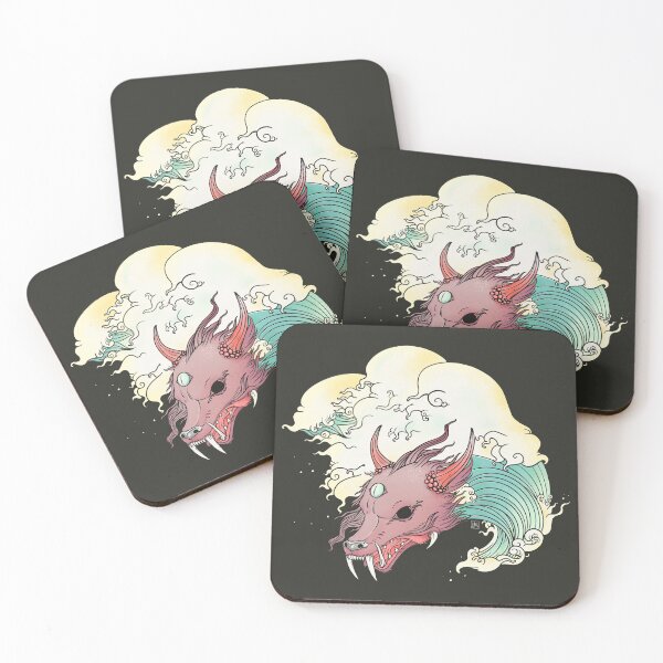 Item preview, Chinese Dragon And The Great Wave Art designed and sold by cellsdividing.