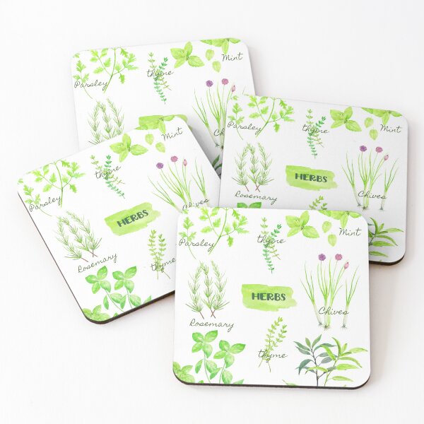 Item preview, Watercolor Herb Collection designed and sold by cornercroft.
