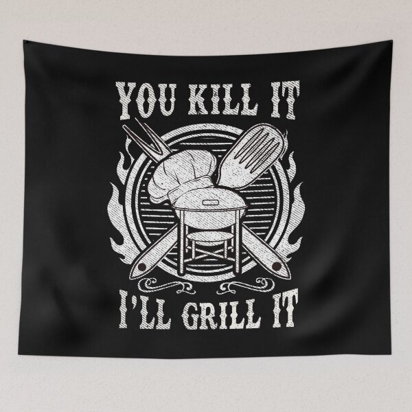 Item preview, Funny Grilling Serious Cooking Outdoors Grilling Hunting Pro designed and sold by phoxydesign.