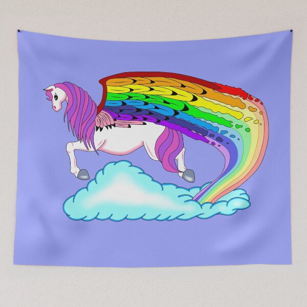 Item preview, Rainbow pegasus designed and sold by Melanie Jeyakkumar.