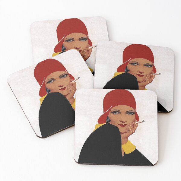 Item preview, Cigarettes Belga, Flapper, Vintage Poster designed and sold by vintagevivian.