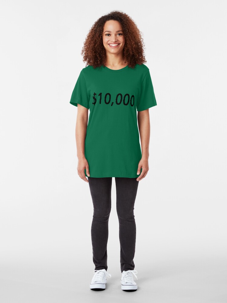 Alternate view of $10, 000. Slim Fit T-Shirt