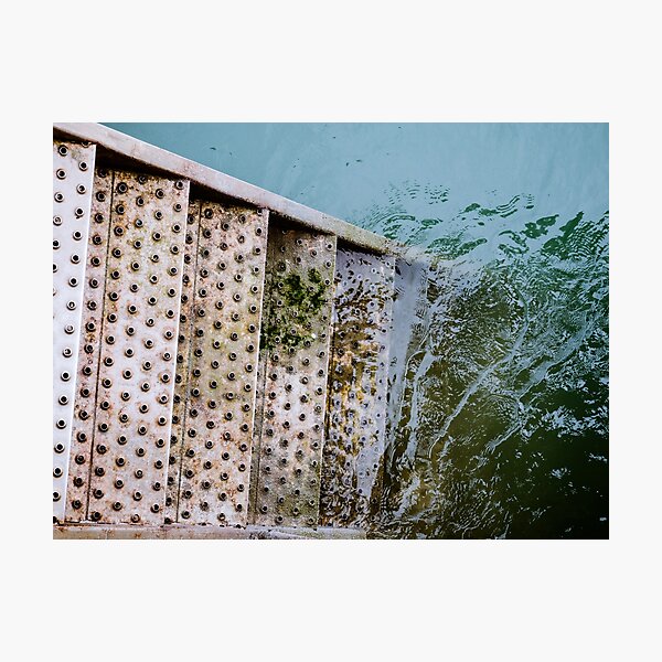 Wet Steps Into The Water Photographic Print