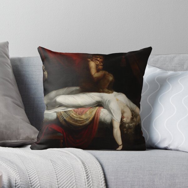 The Nightmare by Henry Fuseli Old Masters Reproductions Throw Pillow