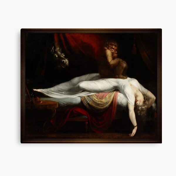 The Nightmare by Henry Fuseli Old Masters Reproductions Canvas Print