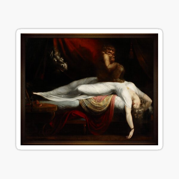 The Nightmare by Henry Fuseli Old Masters Reproductions Sticker