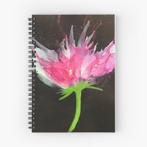 Item preview, Windswept pink alcohol ink flower.  designed and sold by Gill Barrett Art.