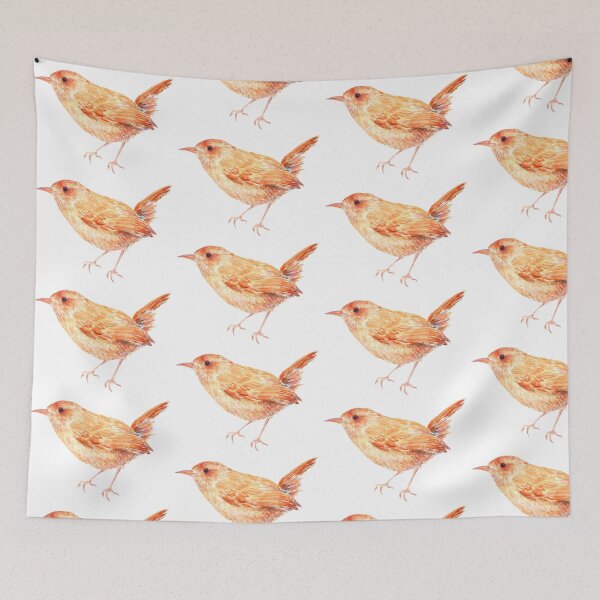 Item preview, watercolour bird wren designed and sold by cornercroft.