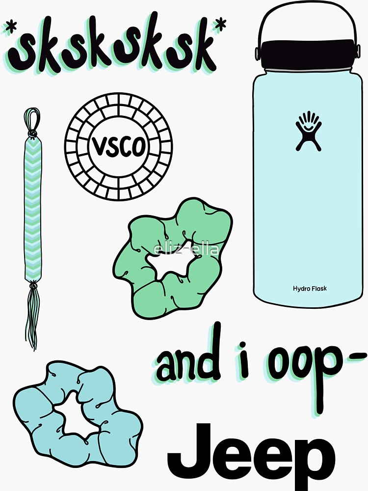 Vsco Girl Sticker Pack Sticker By Eliz Ella Redbubble 2209