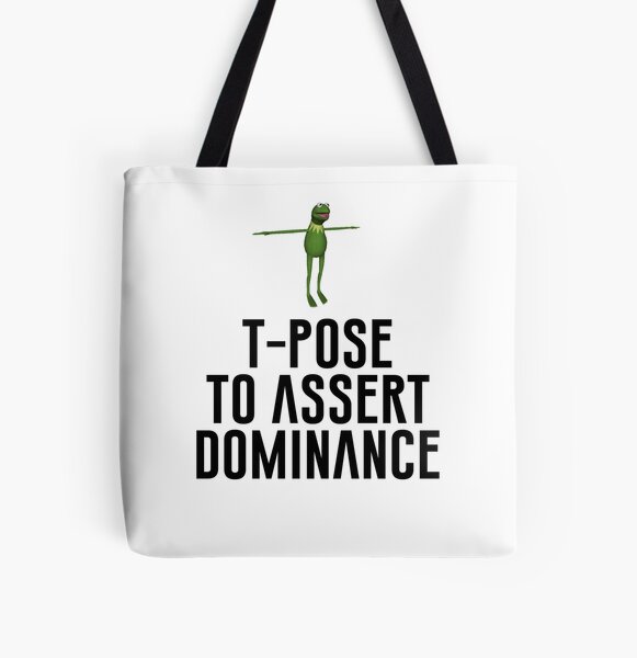 T Pose to Assert Dominance Sticker for Sale by lovelylavenderJ