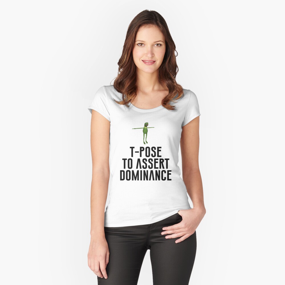 T Pose to Assert Dominance Sticker for Sale by lovelylavenderJ