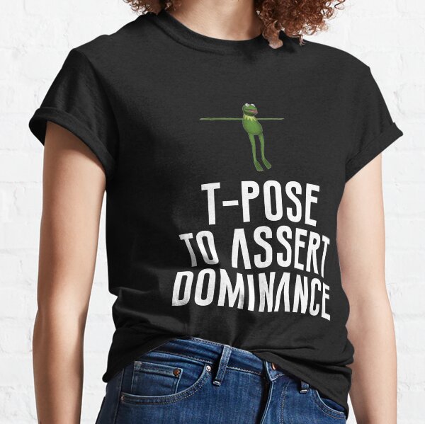  T Pose Meme T Shirt Tpose Dank Memes Tee For School : Clothing,  Shoes & Jewelry