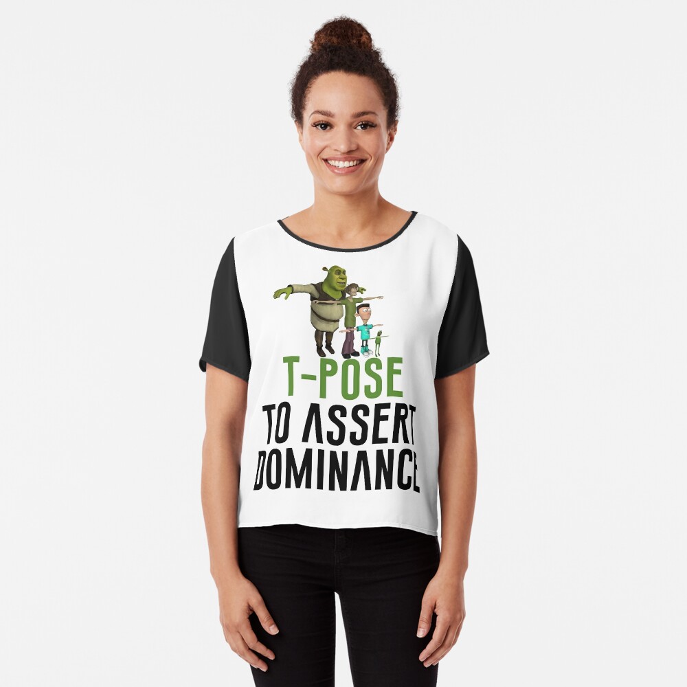 T-Pose To Assert Dominance Greeting Card for Sale by artsylab