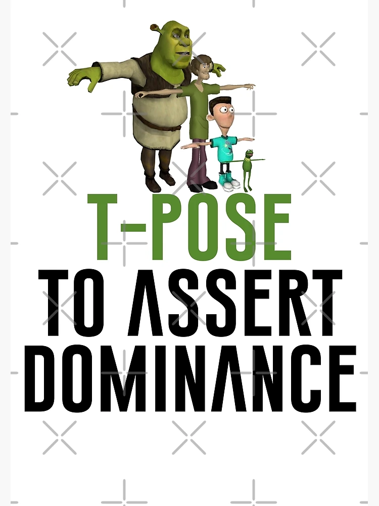 T-pose to assert dominance* - Imgflip