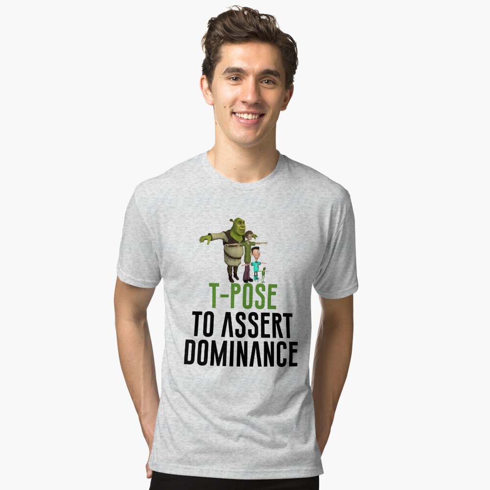 T-Pose To Assert Dominance - Meme - Tapestry | TeePublic