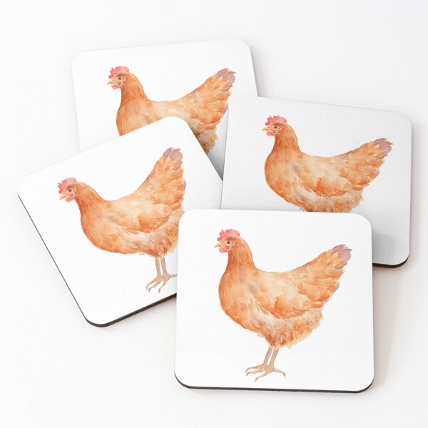 Item preview, Watercolor Chicken Hen  designed and sold by cornercroft.
