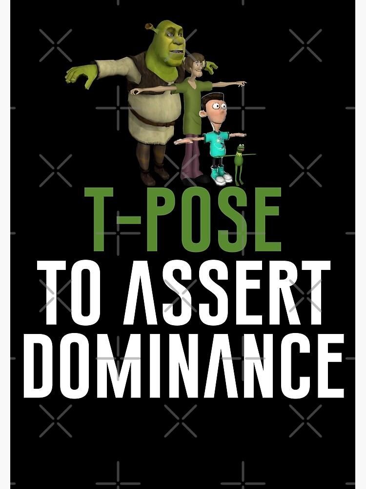 T Pose to assert Dominance. Meme Generator - Imgflip