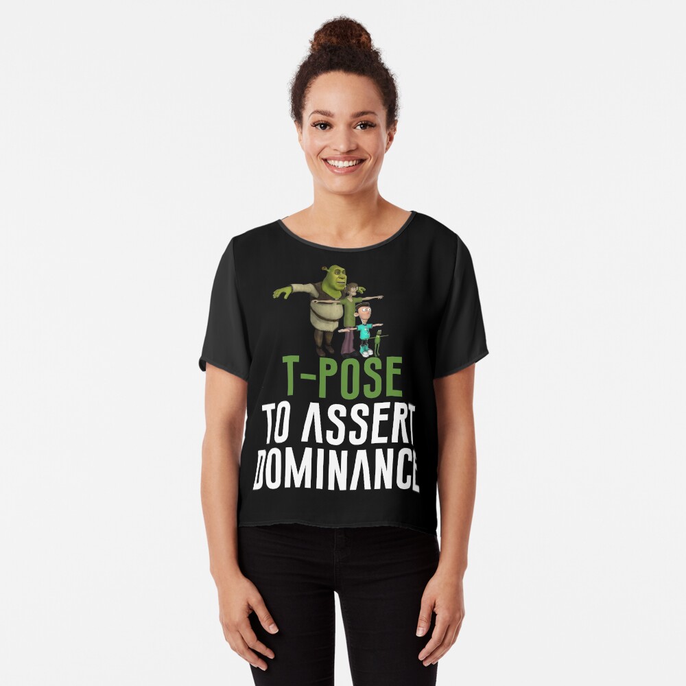 T-Pose To Assert Dominance Greeting Card for Sale by artsylab