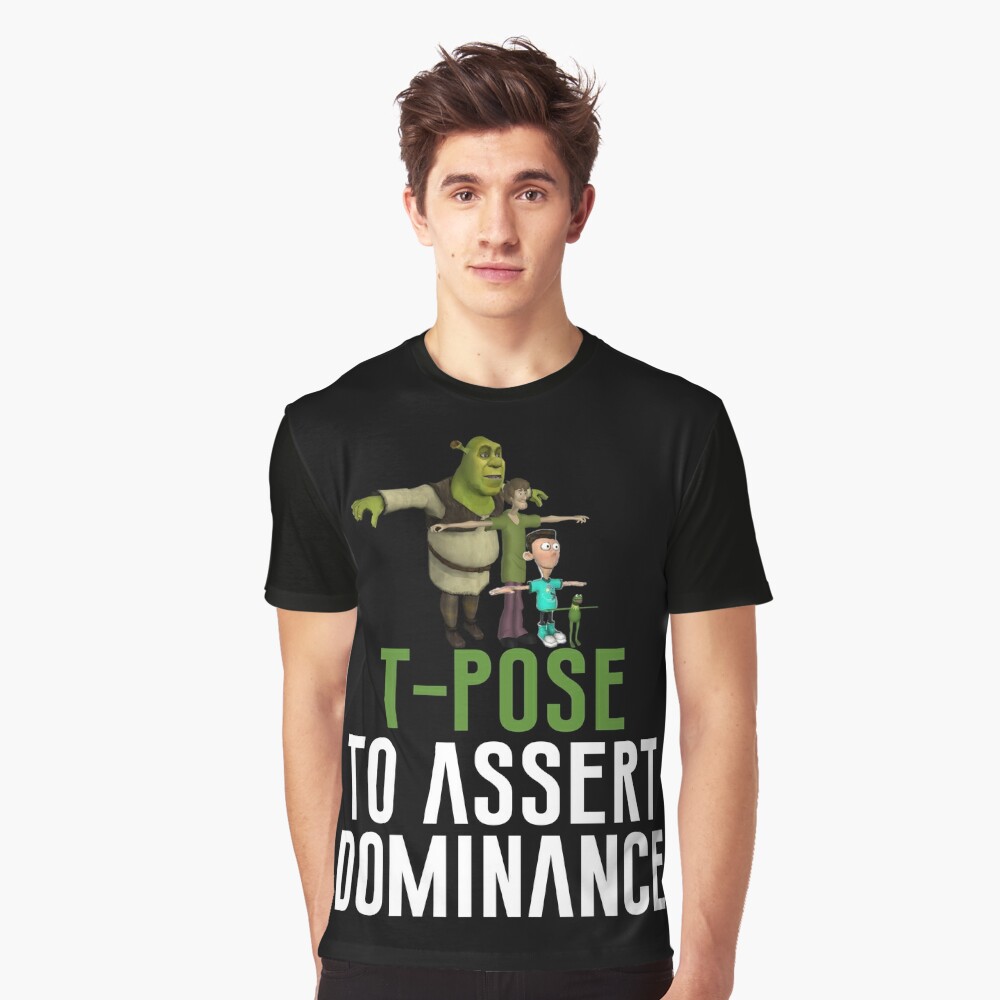 T-Pose To Assert Dominance Greeting Card for Sale by artsylab