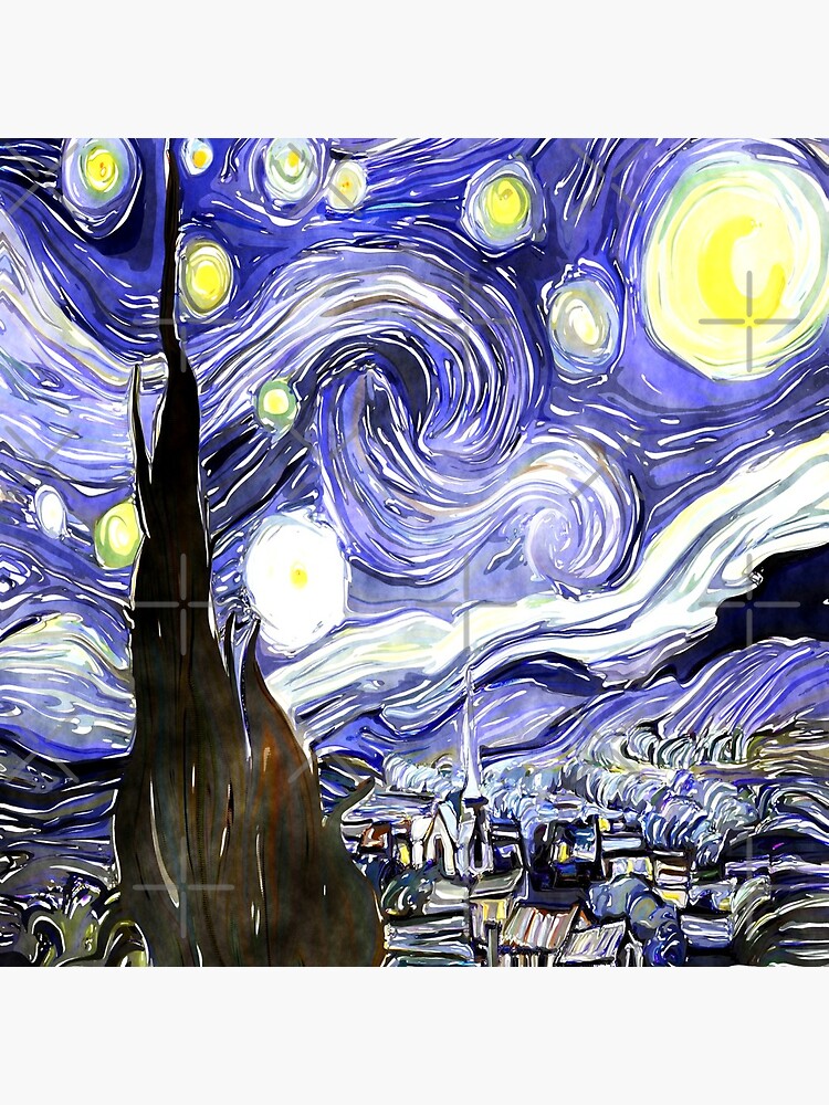 Vincent Van Gogh Paintings Starry Night by CreatedProto