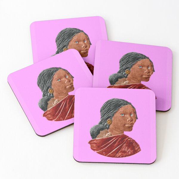 Item preview, American Indian lady and baby on Pink (Sacagawea) designed and sold by articlave.