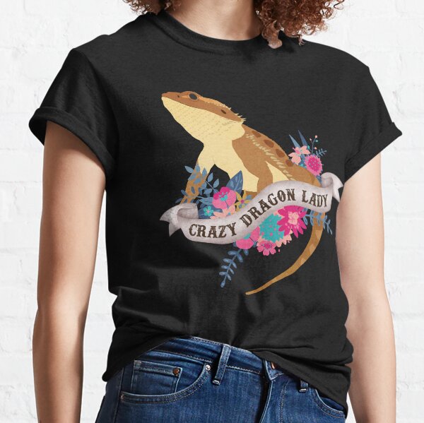 Crazy Dragon Lady Classic T-Shirt