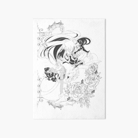 Revolutionary Girl Utena Manga Style Art Board Print