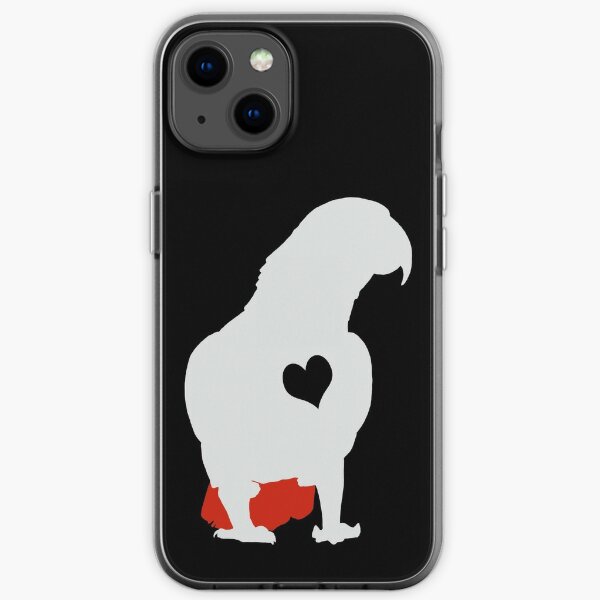 Adore African Grey Parrots  iPhone Soft Case