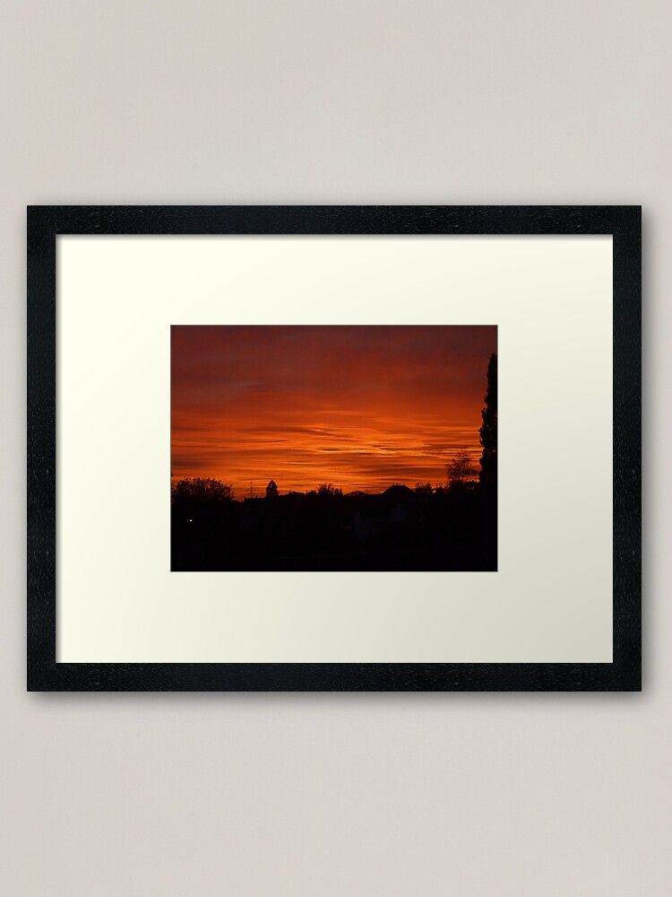 Alternate view of Jovian Sunset Framed Art Print