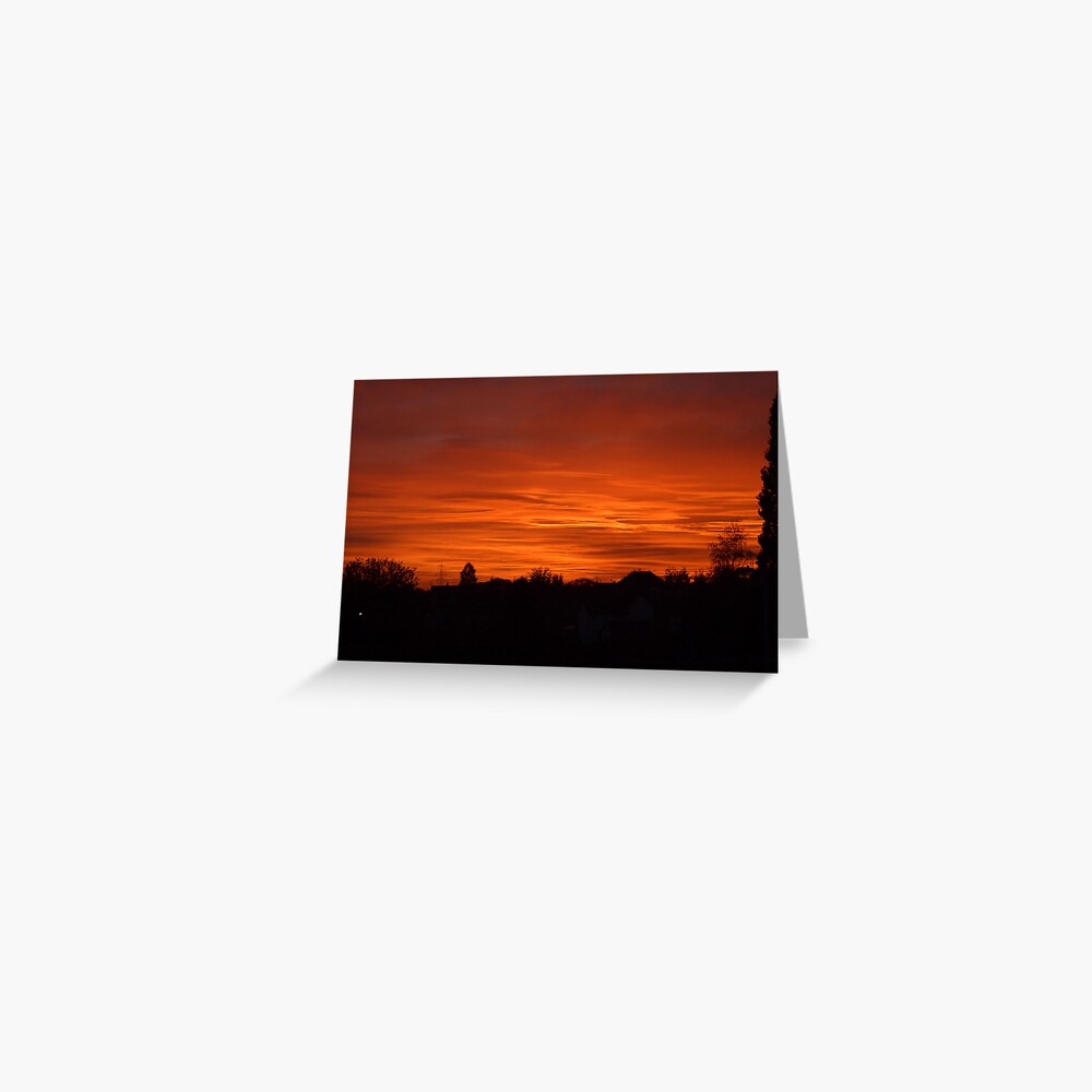 Jovian Sunset Greeting Card
