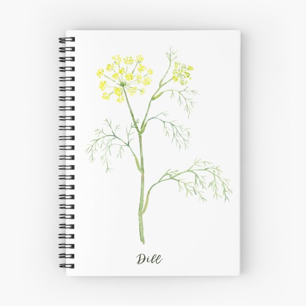 Artikelvorschau, Aquarellkrautdill mit gelben Blumen entworfen und verkauft von cornercroft.