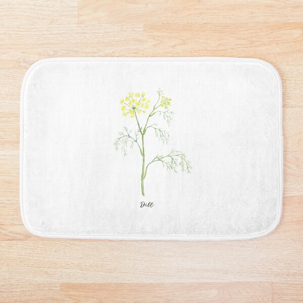 Aperçu de l'œuvre Aquarelle aneth aux fleurs jaunes créée et vendue par cornercroft.