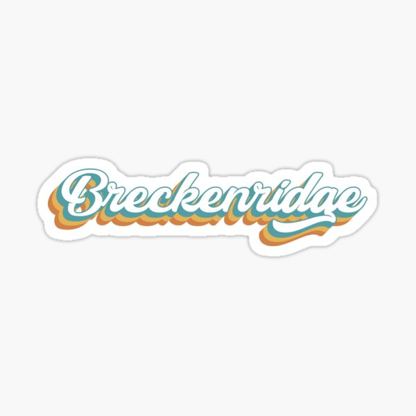 Artikel-Vorschau von Breckenridge Colorado Retro-Schriftzug, designt und verkauft von KlehmInTime.