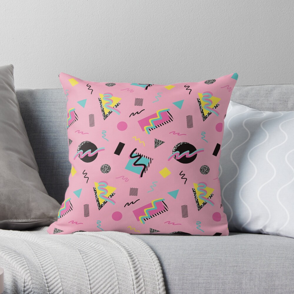 Postmodern Slumber Party Throw Pillow