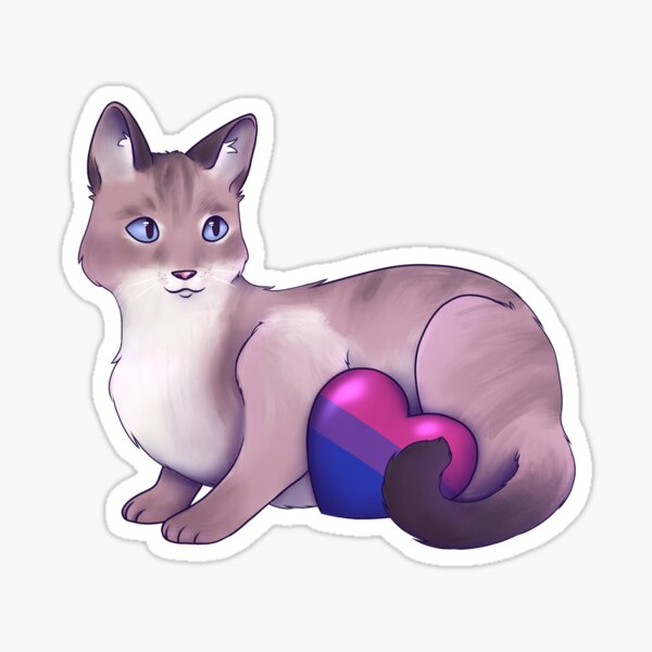 Pride Kitty - Bi Sticker
